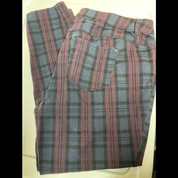 Jumpsuits | Cato Curvy Plaid Pants 